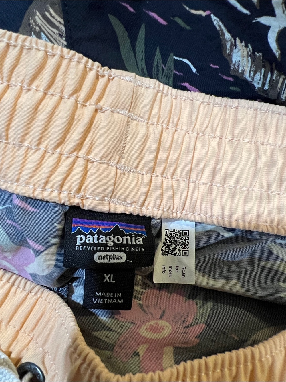 Patagonia girl’s Costa Rica Baggies print Birds and Blooms size XL-14 - Picture 6 of 7